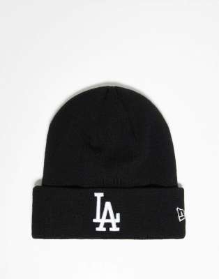 New Era - LA Dodgers - Beanie in Schwarz mit Umschlag