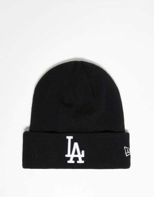 New Era - LA Dodgers - Beanie in Schwarz mit Umschlag