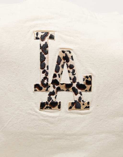 New Era – LA Dodgers – Beige toteväska med djurmönstrad logga, 2 av 3