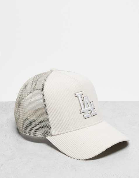 New Era – LA Dodgers – Beżowa sztruksowa czapka trucker - view 1