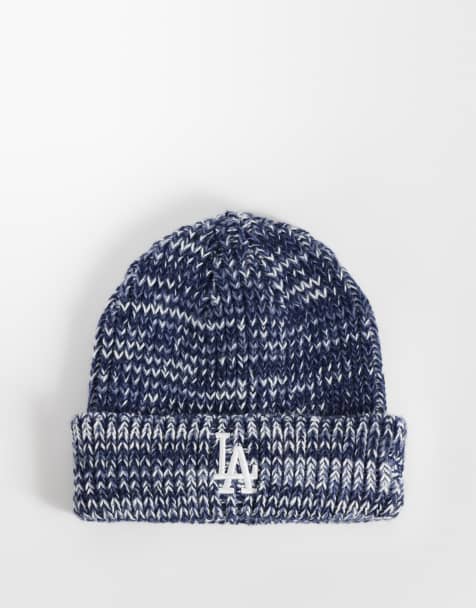 New Era LA Dodgers bonnet à revers en maille chinée marine multicolore - view 1