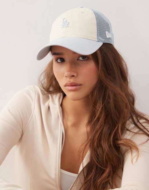 New Era - LA Dodgers - Cappellino trucker blu multicolore con design a contrasto