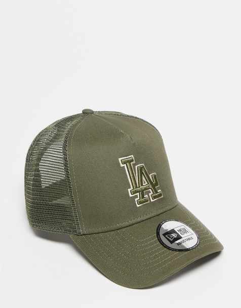 New Era - LA Dodgers - Cappello stile trucker in cotone kaki - view 1