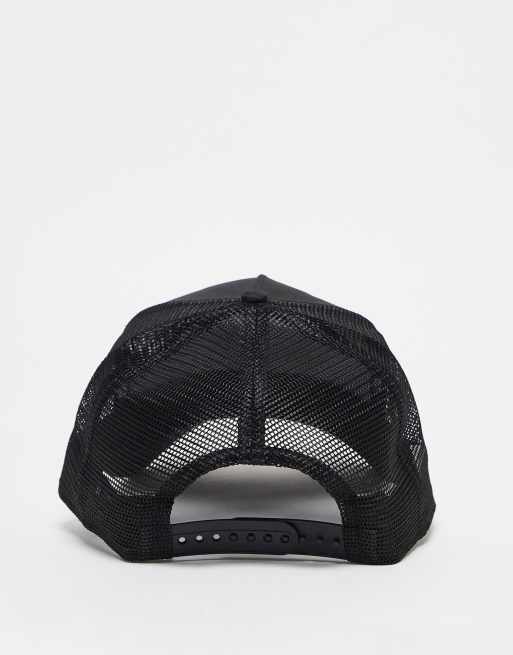 New Era - LA Dodgers - Cappello stile trucker nero con stampa tono su tono, 3 di 4
