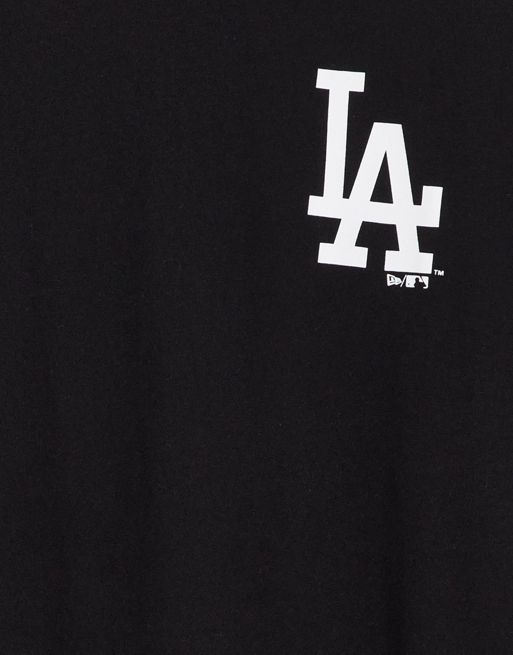 T-shirts New Era LA Dodgers Photo Print Black T-Shirt Černé