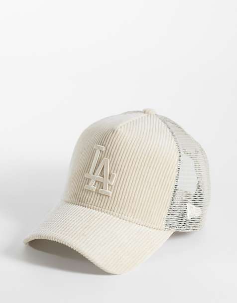 New Era LA Dodgers cord truckerkeps i neutral - view 1