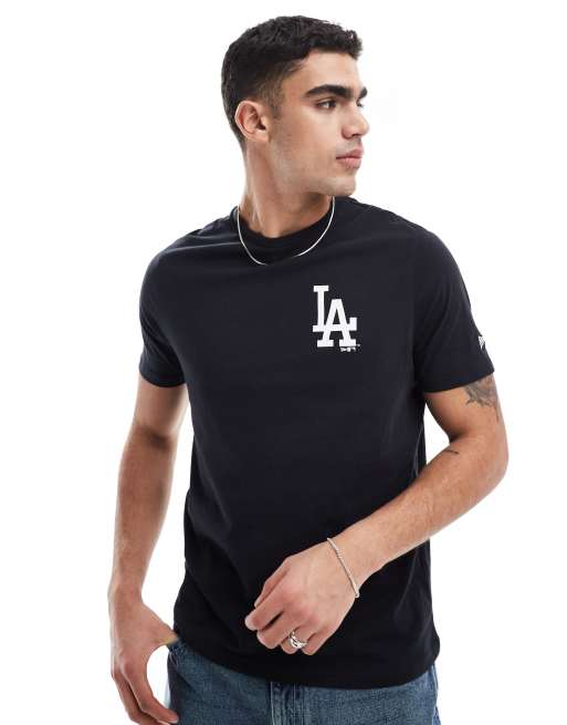 New Era – LA Dodgers – Czarny T-shirt z grafiką na plecach, 3 z 4