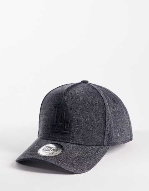 New Era LA Dodgers E-frame denim cap in washed black - view 1
