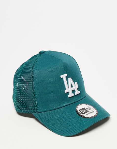 New Era – LA Dodgers Essential – Ciemnozielona czapka trucker - view 1