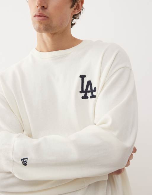 New Era - LA Dodgers Essential - Maglione girocollo bianco sporco, 5 di 5