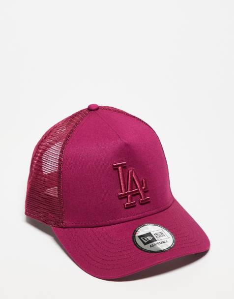 New Era LA Dodgers essential trucker cap in red - view 1