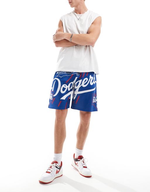  New Era LA Dodgers graphic jersey shorts in blue