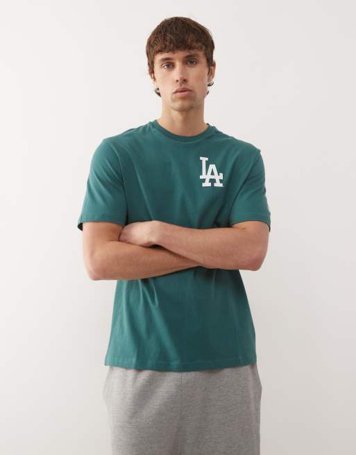 New Era – LA Dodgers – Grön t-shirt i regular fit med tryck baktill, 3 av 5