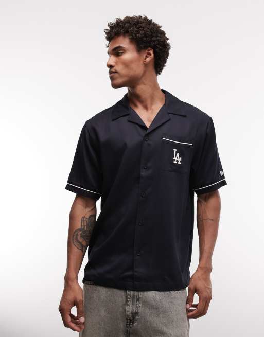 New Era – LA Dodgers – Hemd in Marineblau mit Logo und Reverskragen, 2 von 5