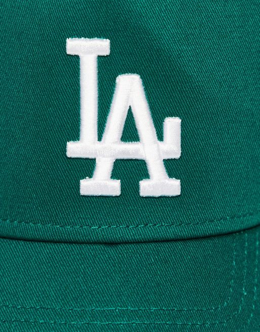 New Era LA Dodgers mesh applique t-shirt in green exclusive to ASOS