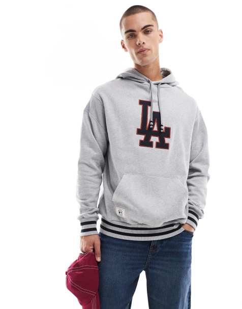 New Era – LA Dodgers – Kapuzenpullover in Grau - view 1