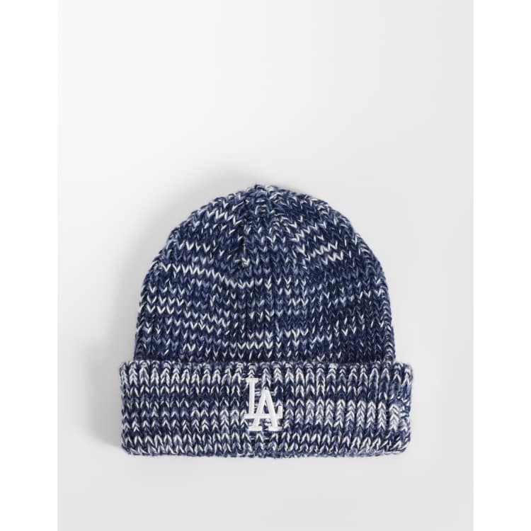 New Era LA Dodgers marled knit cuff beanie in navy multi | ASOS