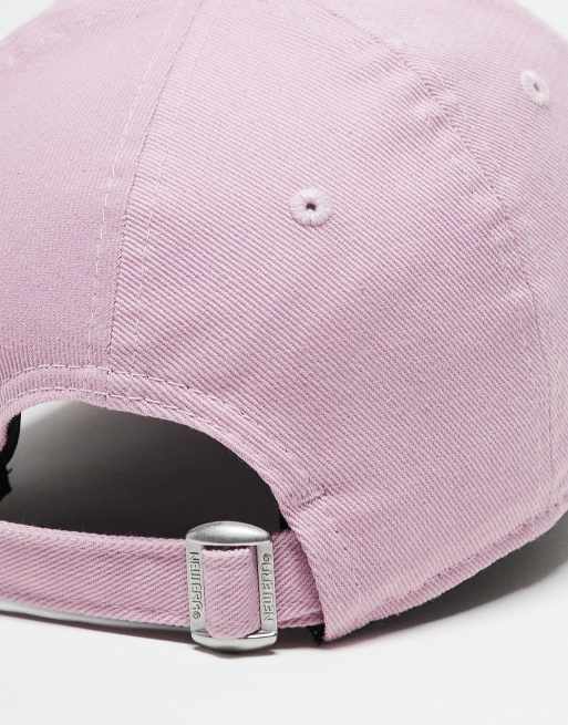 New Era LA Dodgers mini logo 9twenty cap in washed pink ASOS