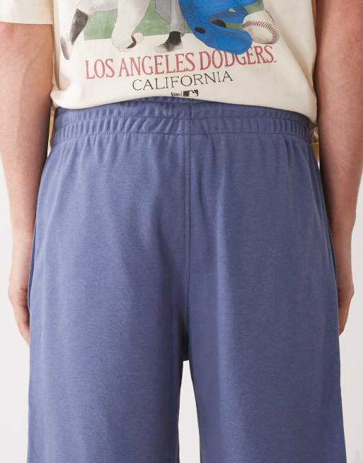 New Era LA Dodgers mini logo jersey shorts in blue, 5 of 5