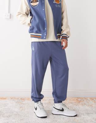 New Era New Era LA Dodgers mini logo joggers in blue