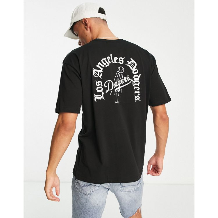 T-shirts New Era LA Dodgers Photo Print Black T-Shirt Black
