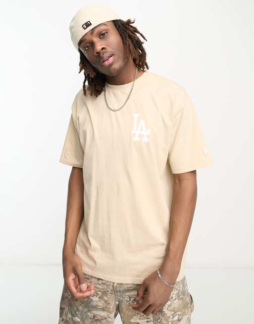 LA Dodgers MLB Colour Essentials Beige Oversized T-Shirt