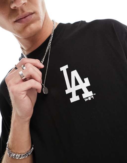 New Era LA Dodgers oversize t-shirt in black | ASOS