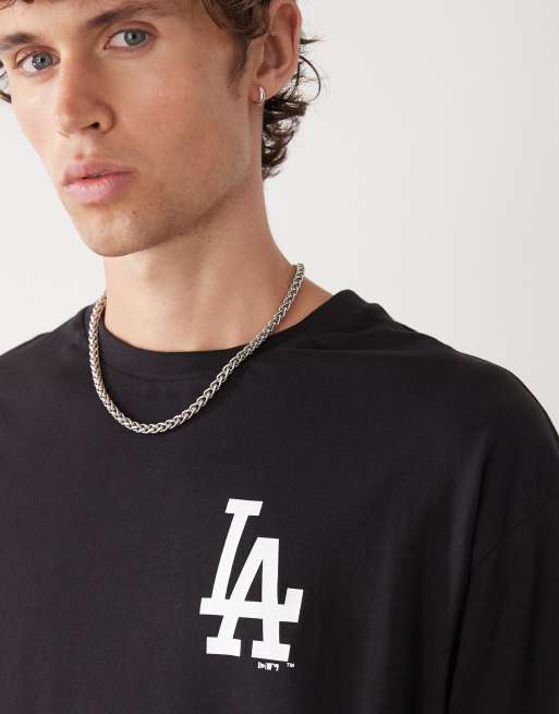 New Era – LA Dodgers – Oversize-T-Shirt in Schwarz mit Essens-Print, 5 von 5