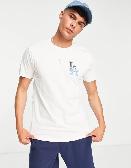 New Era MLB LA Dodgers infill t-shirt in blue exclusive at ASOS