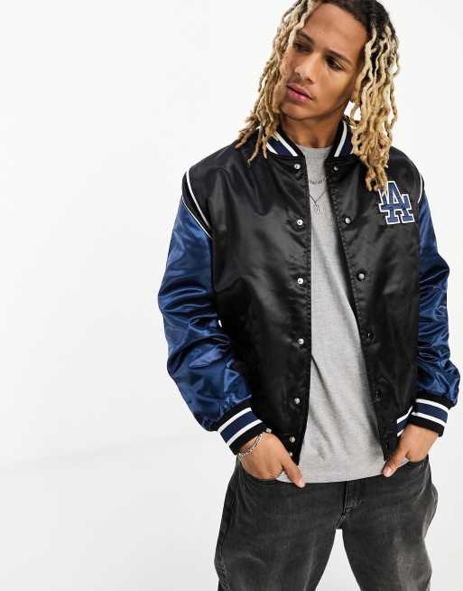 Striped Starter Los Angeles Dodgers Satin Jacket - HJacket