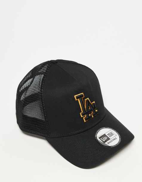 New Era – LA Dodgers – Svart truckerkeps med konturlogga - view 1