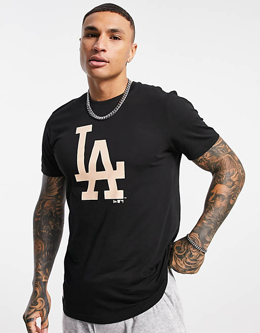 New Era LA Dodgers t-shirt in black | ASOS