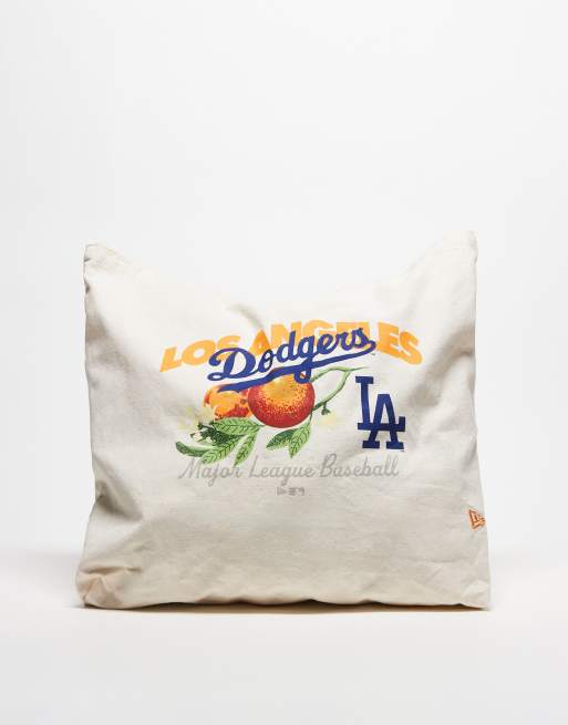 New Era - LA Dodgers - Tote tas met fruitprint in crème 