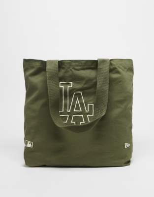 New Era - LA Dodgers - Tragetasche in Khaki-Grün