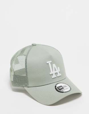 New Era - LA Dodgers - Trucker-Kappe in Salbeigrün