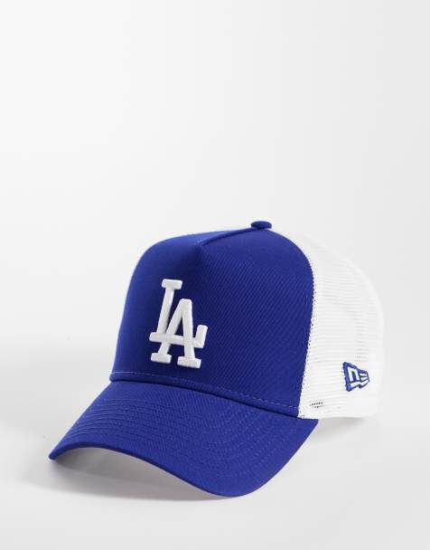 New Era - LA Dodgers - Truckerpet met patch aan de zijkant in blauw - view 1