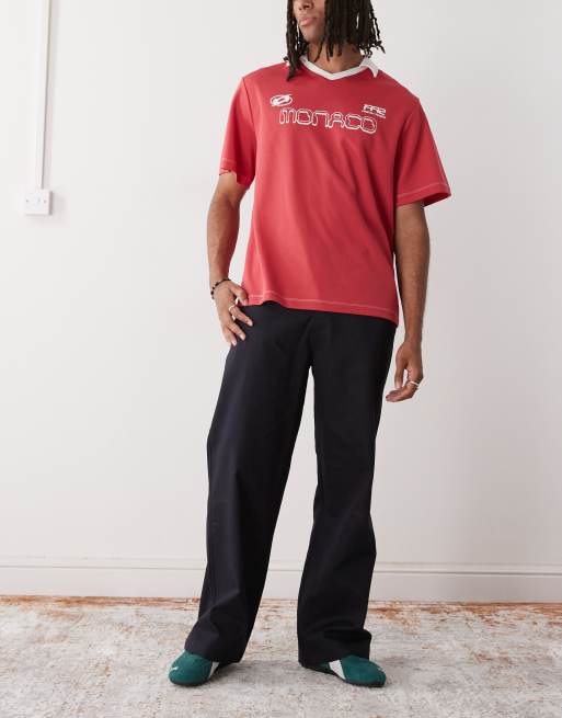 New Era LA Dodgers wide leg chino pants in navy, 2 of 5