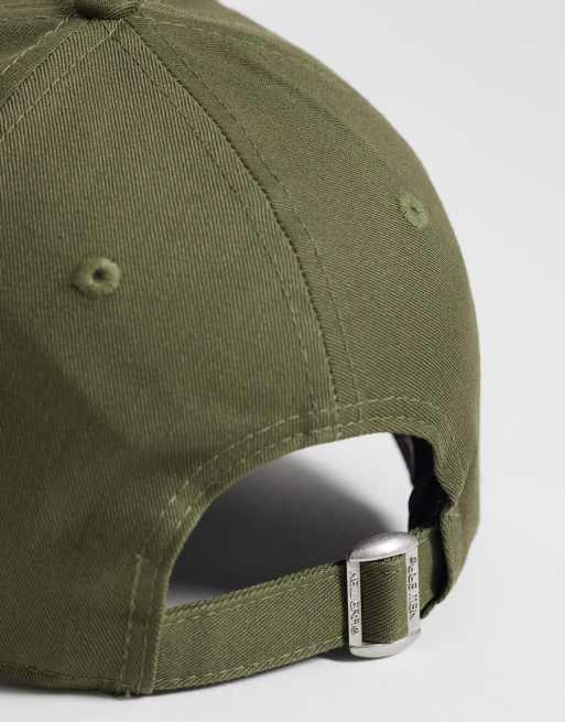New Era LA Dodgers womens 9forty metallic logo cap in khaki , 3 of 3