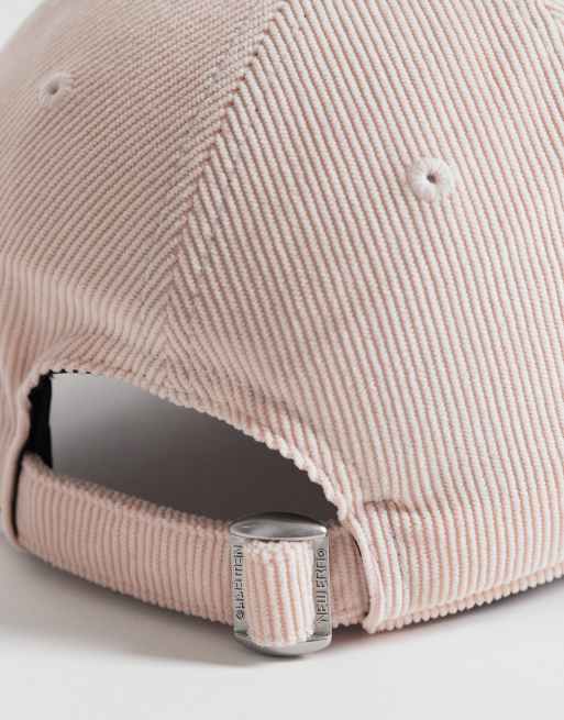 New Era LA Dodgers womens 9forty mini logo cord cap in pink, 3 of 3