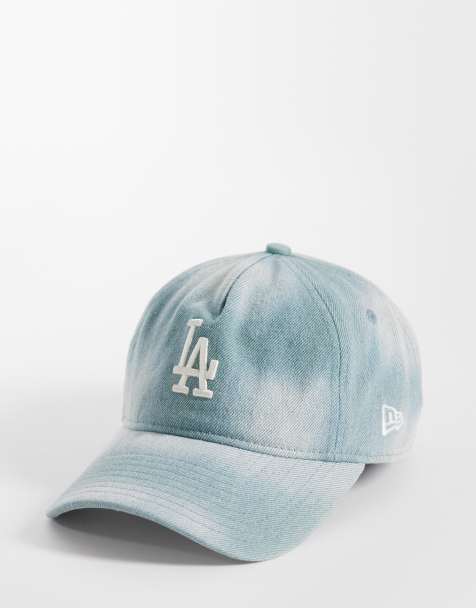 New Era LA Dodgers womens 9twenty denim cap in lightwash blue - view 1
