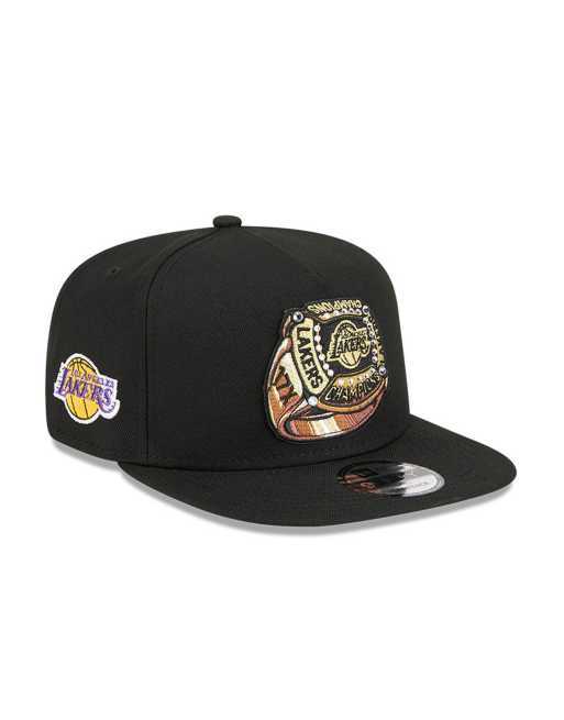 New Era LA Lakers 9fifty ring graphic cap with side patch in black, 2 of 6