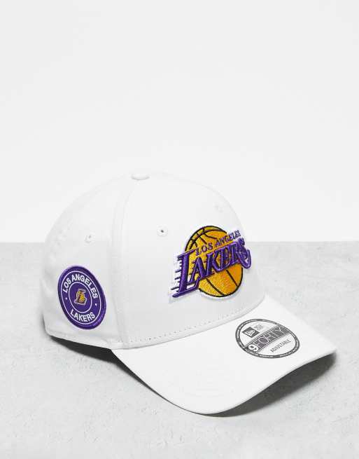 New Era LA Lakers 9Forty cap in white