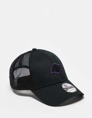 New Era - LA Lakers 9forty - Kappe in Schwarz