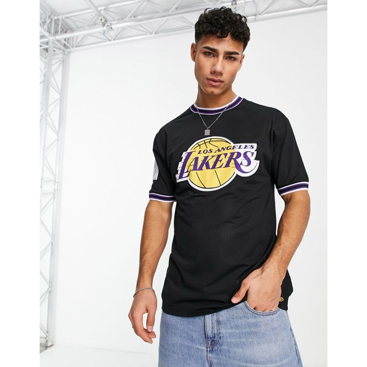 T-shirt applique oversized NEW ERA Los Angeles Lakers noir