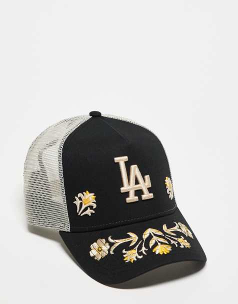 New Era – LA Lakers – Czarna czapka trucker z kwiatowym wzorem - view 1