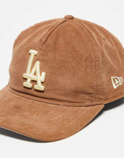 New Era LA Lakers Golfer corduroy cap in beige, 2 of 3