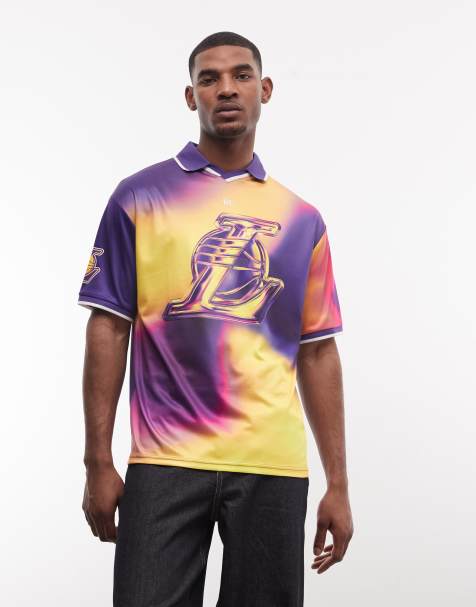New Era - LA Lakers - Jersey top met grafische NBA-print in multi - view 1