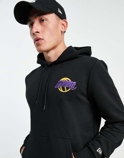 Mikina New Era NBA Neon Pull Over Hoody Los Angeles Lakers Black