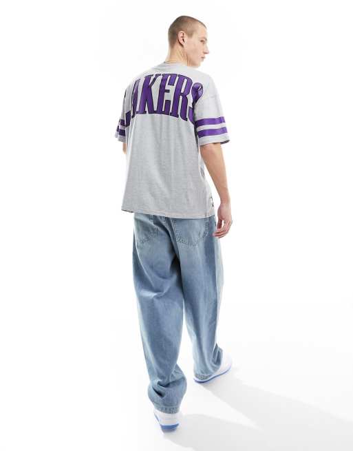 New Era - LA Lakers - T-shirt grigio mélange, 4 di 4