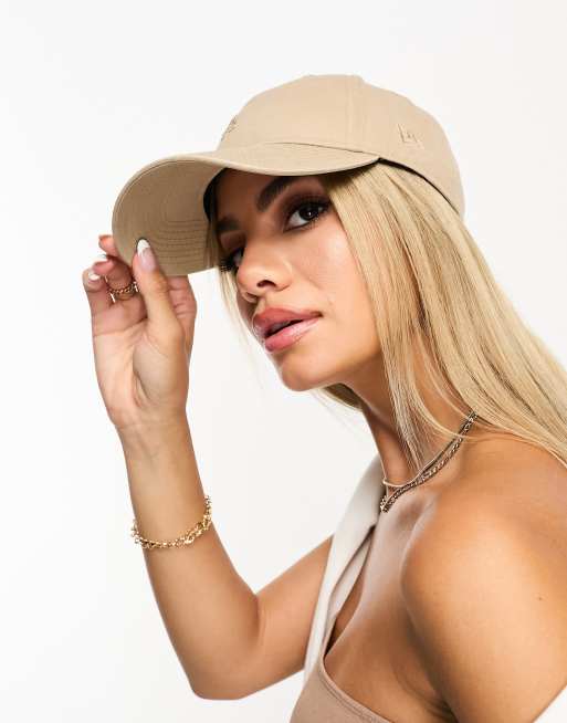 New Era LA mini logo cap in beige Exclusive at ASOS | ASOS